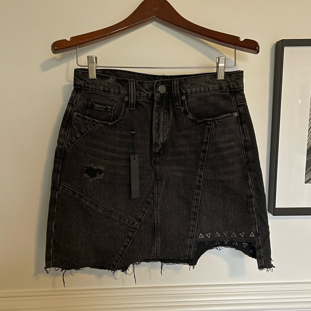 NWT Blank NYC black denim skirt